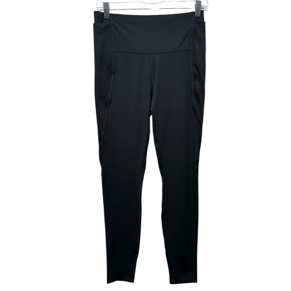 All In Motion Women Leggings Brushed Sculpt High Rise Pocket Black Sz M UPF 50